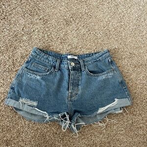 forever 21 distressed jean shorts